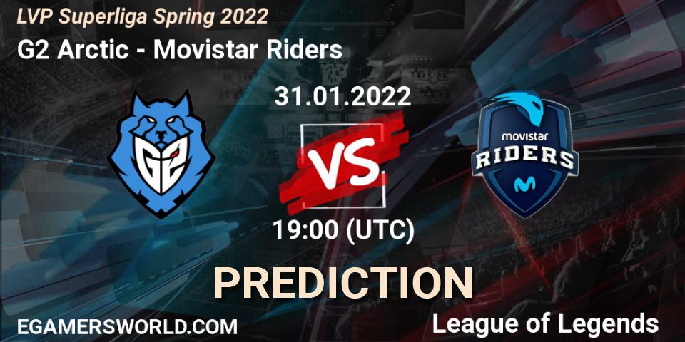 Prognose für das Spiel G2 Arctic VS Movistar Riders. 31.01.22. LoL - LVP Superliga Spring 2022