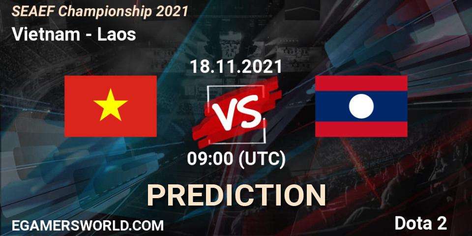 Prognose für das Spiel Vietnam VS Laos. 18.11.21. Dota 2 - SEAEF Dota2 Championship 2021
