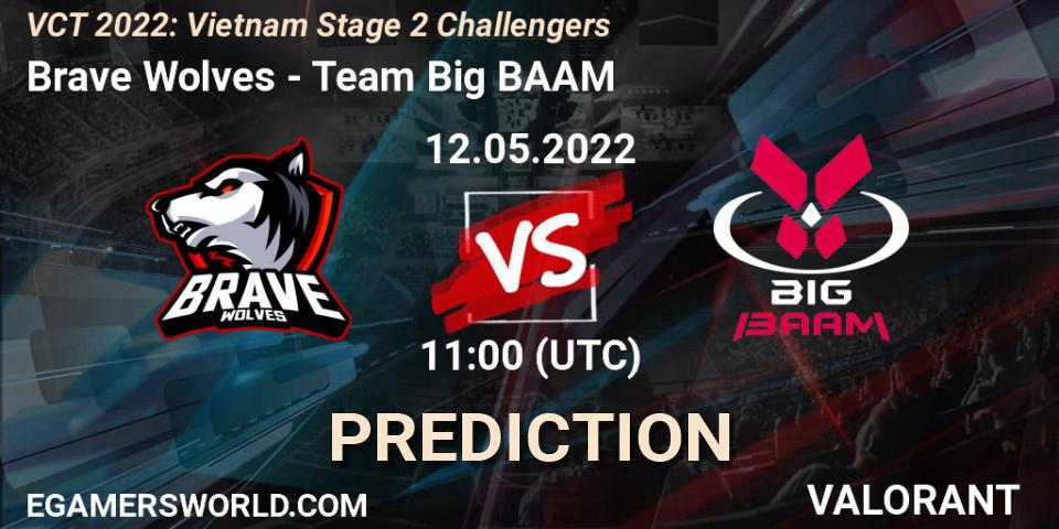 Prognose für das Spiel Brave Wolves VS Team Big BAAM. 12.05.2022 at 11:00. VALORANT - VCT 2022: Vietnam Stage 2 Challengers