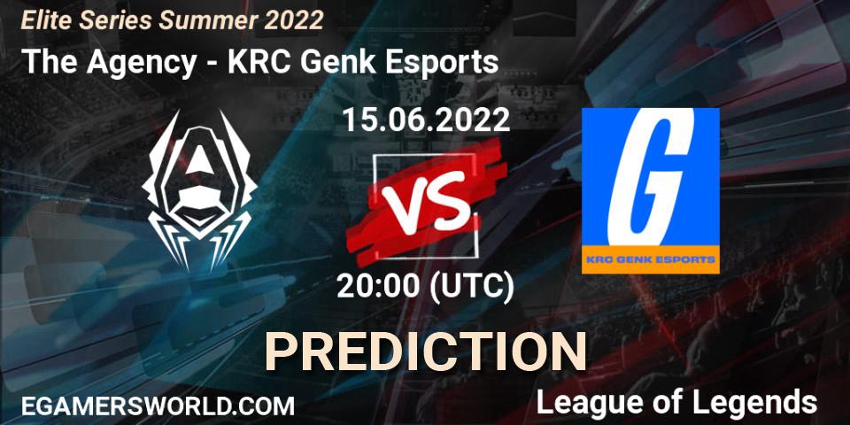 Prognose für das Spiel The Agency VS KRC Genk Esports. 15.06.22. LoL - Elite Series Summer 2022