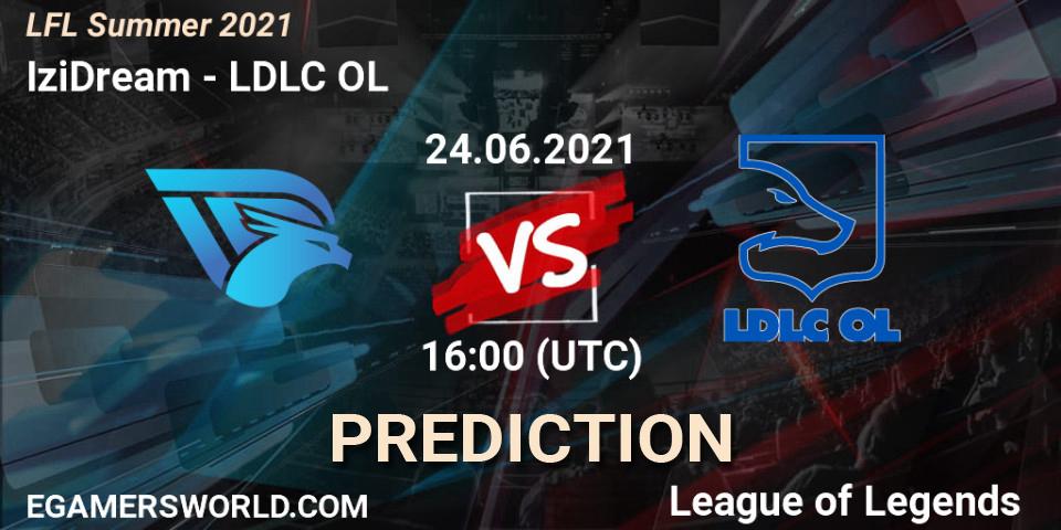 Prognose für das Spiel IziDream VS LDLC OL. 24.06.21. LoL - LFL Summer 2021