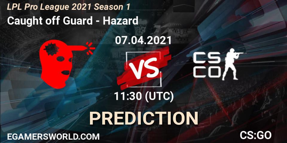 Prognose für das Spiel Caught off Guard VS Hazard. 07.04.2021 at 12:30. Counter-Strike (CS2) - LPL Pro League 2021 Season 1