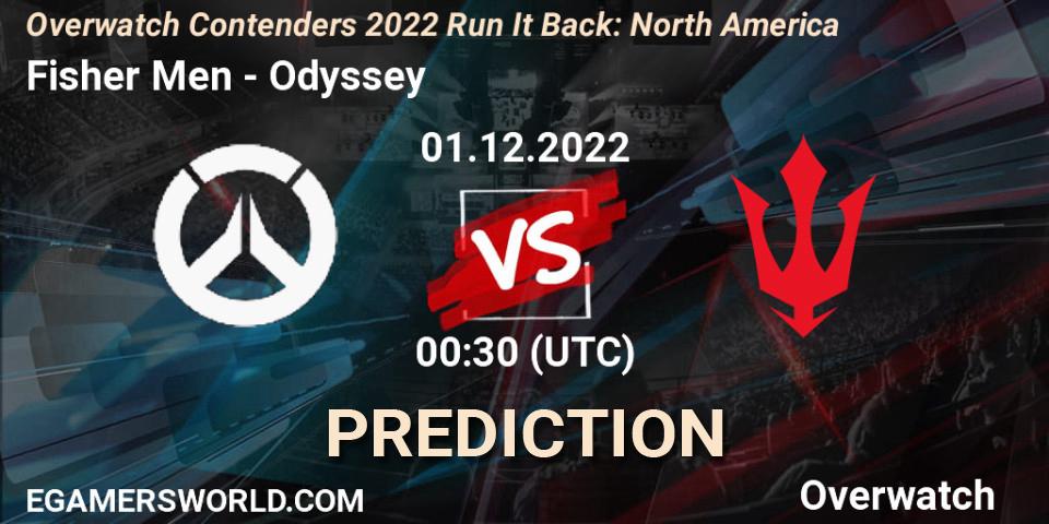 Prognose für das Spiel Fisher Men VS Odyssey. 01.12.2022 at 00:30. Overwatch - Overwatch Contenders 2022 Run It Back: North America
