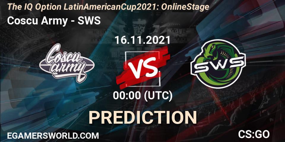 Prognose für das Spiel Coscu Army VS SWS. 16.11.21. CS2 (CS:GO) - The IQ Option Latin American Cup 2021: Online Stage