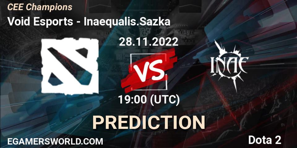 Prognose für das Spiel Void Esports VS Inaequalis.Sazka. 28.11.22. Dota 2 - CEE Champions