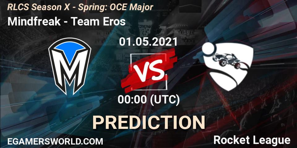 Prognose für das Spiel Mindfreak VS Team Eros. 01.05.21. Rocket League - RLCS Season X - Spring: OCE Major