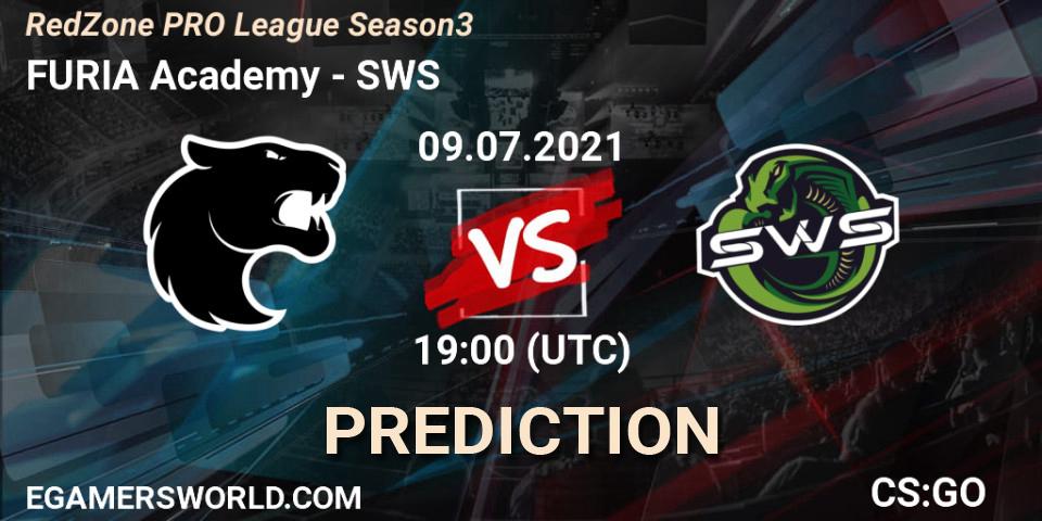 Prognose für das Spiel FURIA Academy VS SWS. 09.07.2021 at 19:00. Counter-Strike (CS2) - RedZone PRO League Season 3