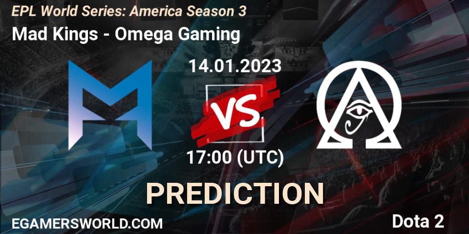 Prognose für das Spiel Mad Kings VS Omega Gaming. 14.01.23. Dota 2 - EPL World Series: America Season 3