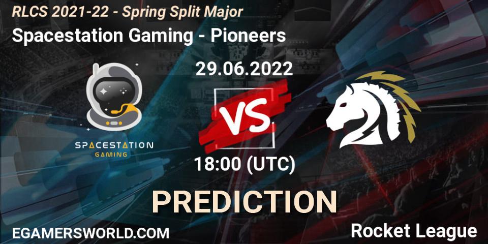 Prognose für das Spiel Spacestation Gaming VS Pioneers. 29.06.22. Rocket League - RLCS 2021-22 - Spring Split Major