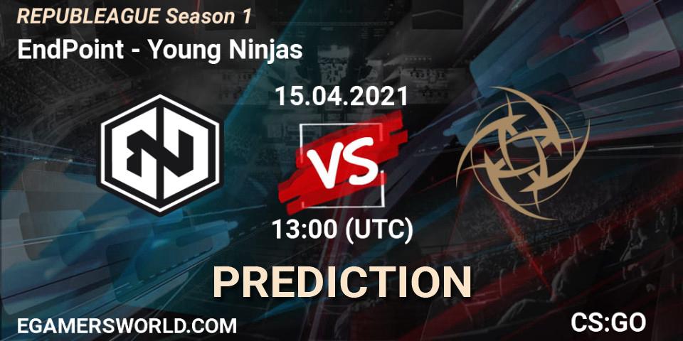Prognose für das Spiel EndPoint VS Young Ninjas. 15.04.21. CS2 (CS:GO) - REPUBLEAGUE Season 1