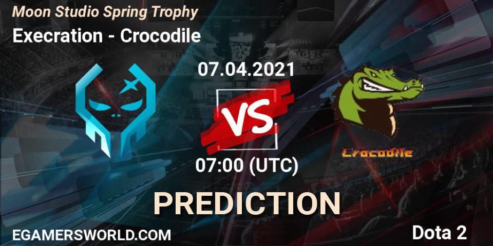 Prognose für das Spiel Execration VS Crocodile. 07.04.2021 at 07:01. Dota 2 - Moon Studio Spring Trophy