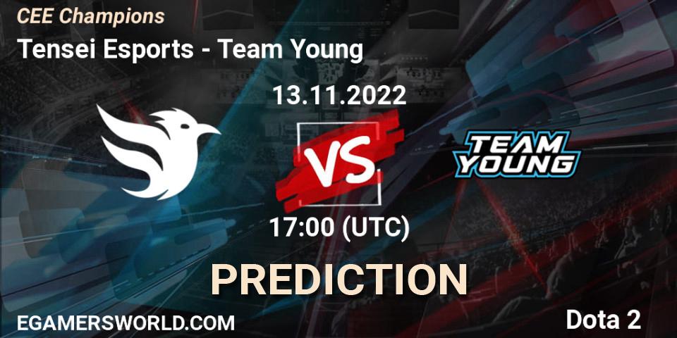 Prognose für das Spiel Tensei Esports VS Team Young. 13.11.22. Dota 2 - CEE Champions