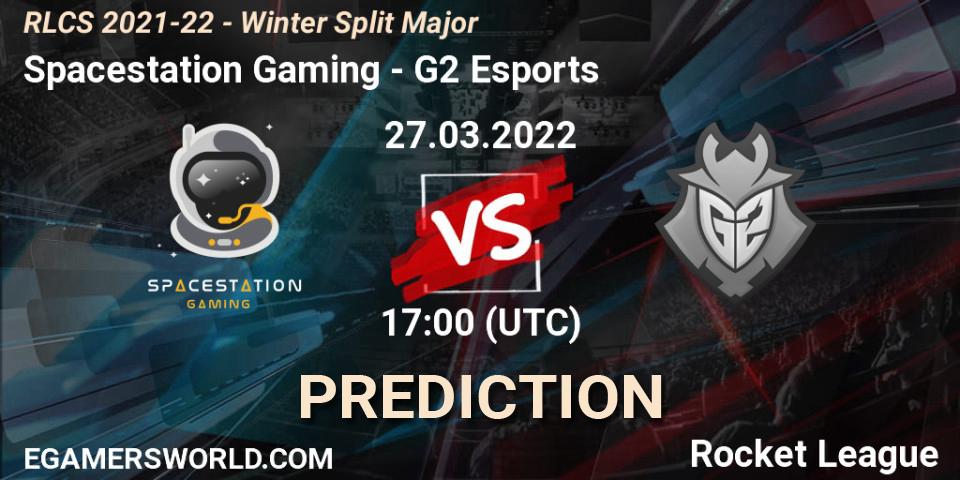 Prognose für das Spiel Spacestation Gaming VS G2 Esports. 27.03.22. Rocket League - RLCS 2021-22 - Winter Split Major
