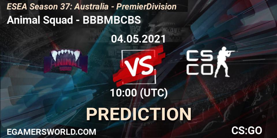 Prognose für das Spiel Animal Squad VS BBBMBCBS. 04.05.21. CS2 (CS:GO) - ESEA Season 37: Australia - Premier Division
