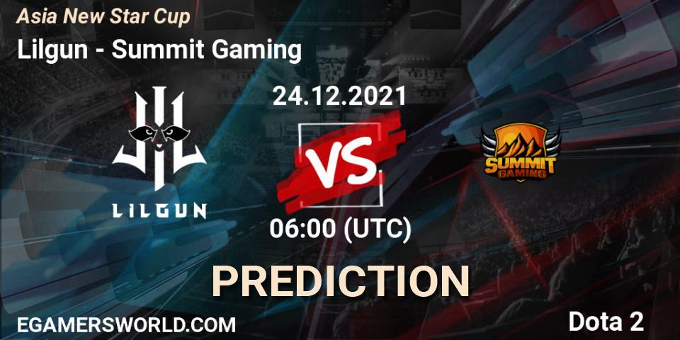 Prognose für das Spiel Lilgun VS Forest. 24.12.2021 at 05:32. Dota 2 - Asia New Star Cup