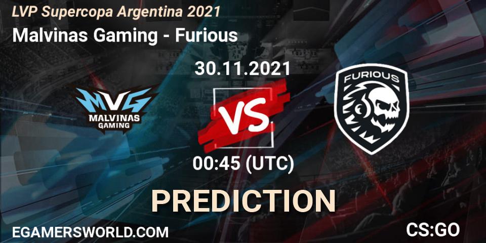 Prognose für das Spiel Malvinas Gaming VS Furious. 30.11.21. CS2 (CS:GO) - LVP Supercopa Argentina 2021
