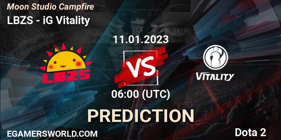 Prognose für das Spiel LBZS VS iG Vitality. 11.01.2023 at 06:15. Dota 2 - Moon Studio Campfire
