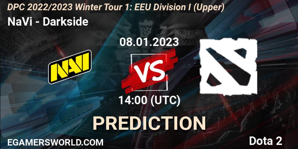 Prognose für das Spiel NaVi VS Darkside. 08.01.2023 at 14:26. Dota 2 - DPC 2022/2023 Winter Tour 1: EEU Division I (Upper)