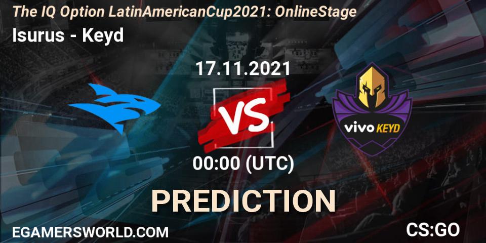 Prognose für das Spiel Isurus VS Keyd. 17.11.21. CS2 (CS:GO) - The IQ Option Latin American Cup 2021: Online Stage