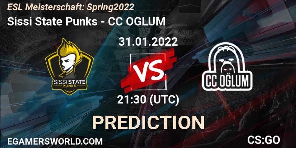 Prognose für das Spiel Sissi State Punks VS CC OGLUM. 31.01.22. CS2 (CS:GO) - ESL Meisterschaft: Spring 2022