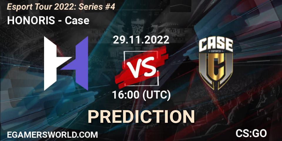 Prognose für das Spiel HONORIS VS Case. 29.11.22. CS2 (CS:GO) - Esport Tour 2022: Series #4