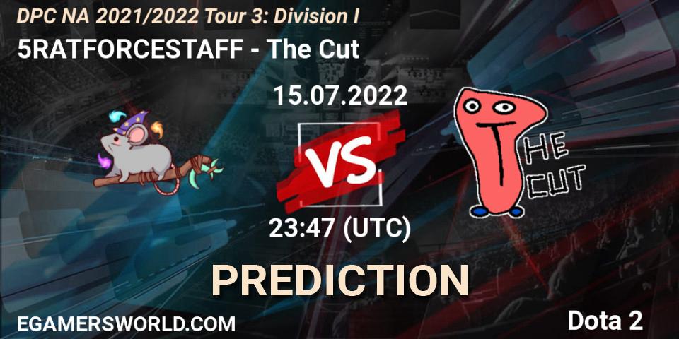 Prognose für das Spiel 5RATFORCESTAFF VS The Cut. 15.07.22. Dota 2 - DPC NA 2021/2022 Tour 3: Division I
