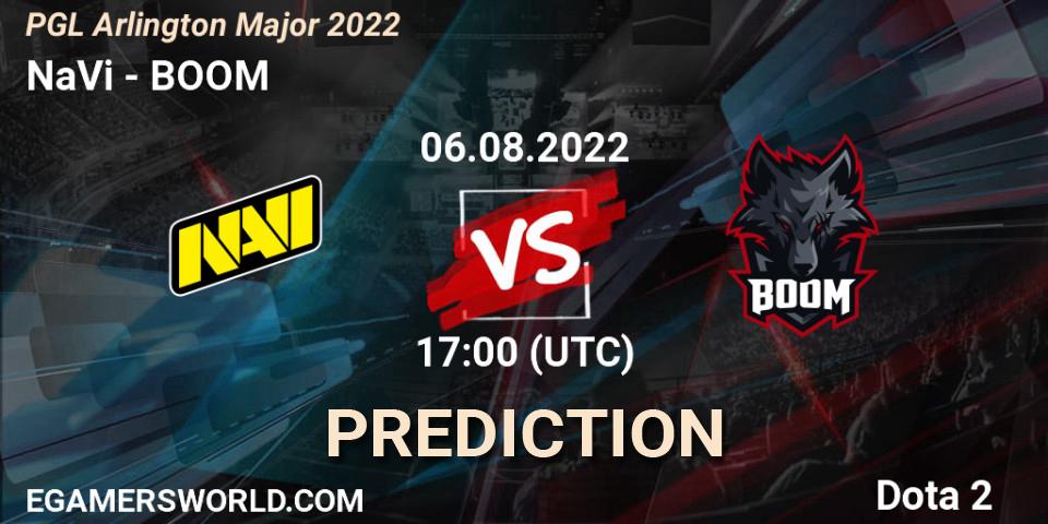 Prognose für das Spiel NaVi VS BOOM. 06.08.2022 at 17:15. Dota 2 - PGL Arlington Major 2022 - Group Stage