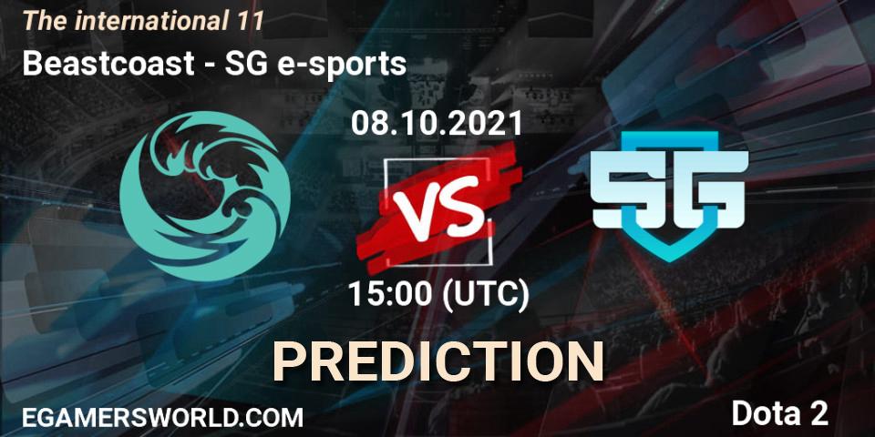 Prognose für das Spiel Beastcoast VS SG e-sports. 08.10.2021 at 15:51. Dota 2 - The Internationa 2021