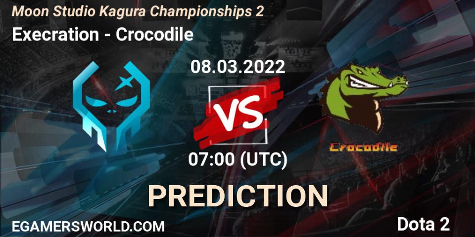 Prognose für das Spiel Execration VS Crocodile. 08.03.2022 at 07:47. Dota 2 - Moon Studio Kagura Championships 2