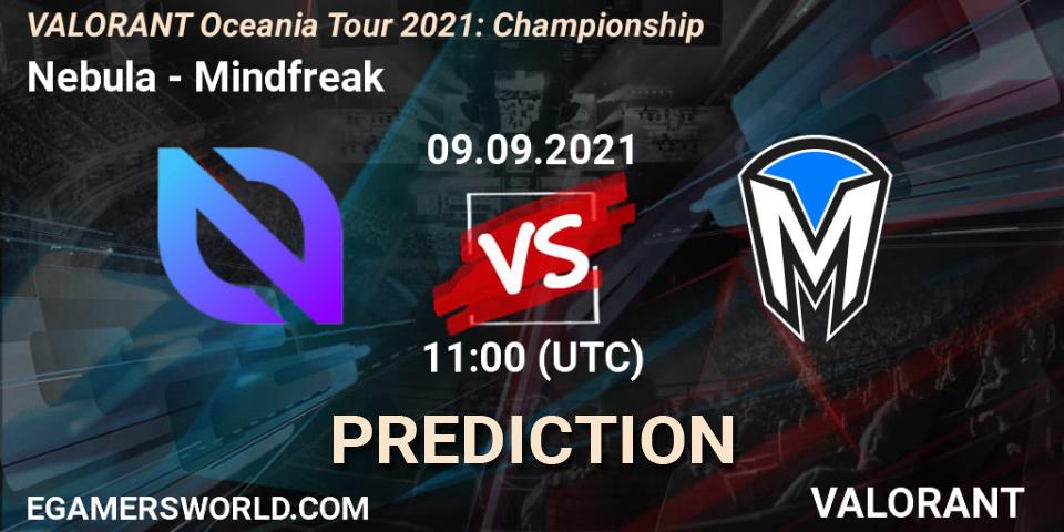Prognose für das Spiel Nebula VS Mindfreak. 09.09.2021 at 11:00. VALORANT - VALORANT Oceania Tour 2021: Championship