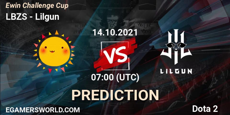 Prognose für das Spiel LBZS VS Lilgun. 15.10.2021 at 03:03. Dota 2 - Ewin Challenge Cup