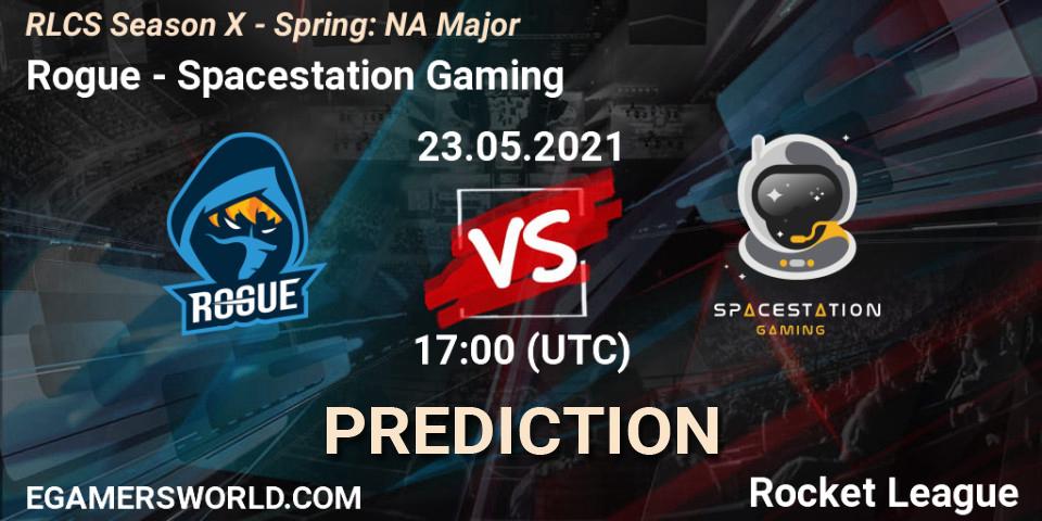 Prognose für das Spiel Rogue VS Spacestation Gaming. 23.05.2021 at 17:00. Rocket League - RLCS Season X - Spring: NA Major