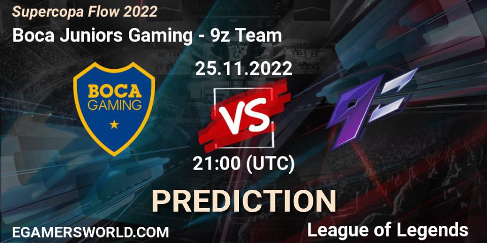 Prognose für das Spiel Boca Juniors Gaming VS 9z Team. 25.11.22. LoL - Supercopa Flow 2022