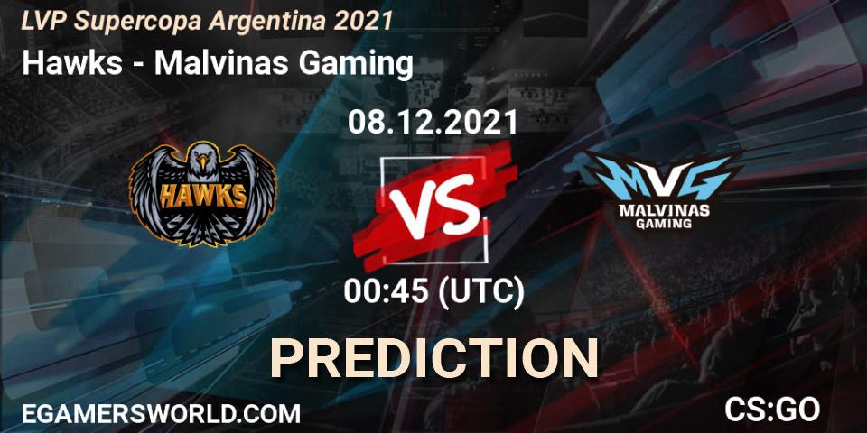 Prognose für das Spiel Hawks VS Malvinas Gaming. 08.12.21. CS2 (CS:GO) - LVP Supercopa Argentina 2021