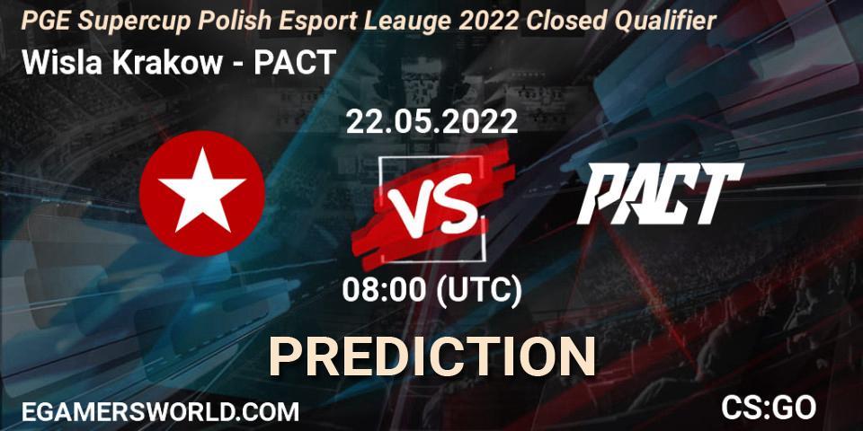 Prognose für das Spiel Wisla Krakow VS PACT. 22.05.22. CS2 (CS:GO) - PGE Supercup Polish Esport Leauge 2022 Closed Qualifier