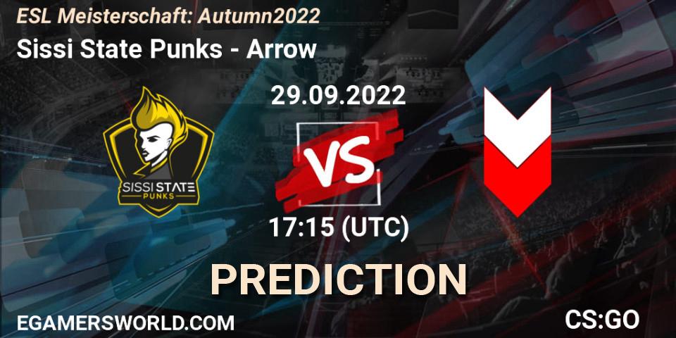 Prognose für das Spiel Sissi State Punks VS Arrow. 29.09.2022 at 17:15. Counter-Strike (CS2) - ESL Meisterschaft: Autumn 2022