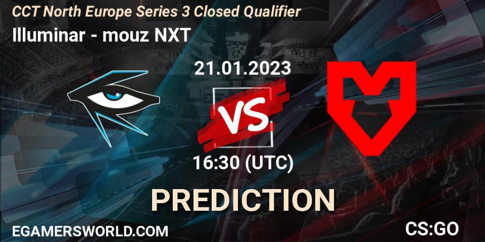 Prognose für das Spiel Illuminar VS mouz NXT. 21.01.23. CS2 (CS:GO) - CCT North Europe Series 3 Closed Qualifier