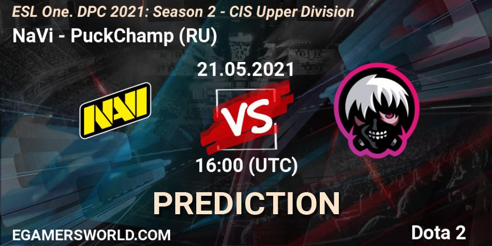 Prognose für das Spiel NaVi VS PuckChamp (RU). 21.05.2021 at 15:55. Dota 2 - ESL One. DPC 2021: Season 2 - CIS Upper Division