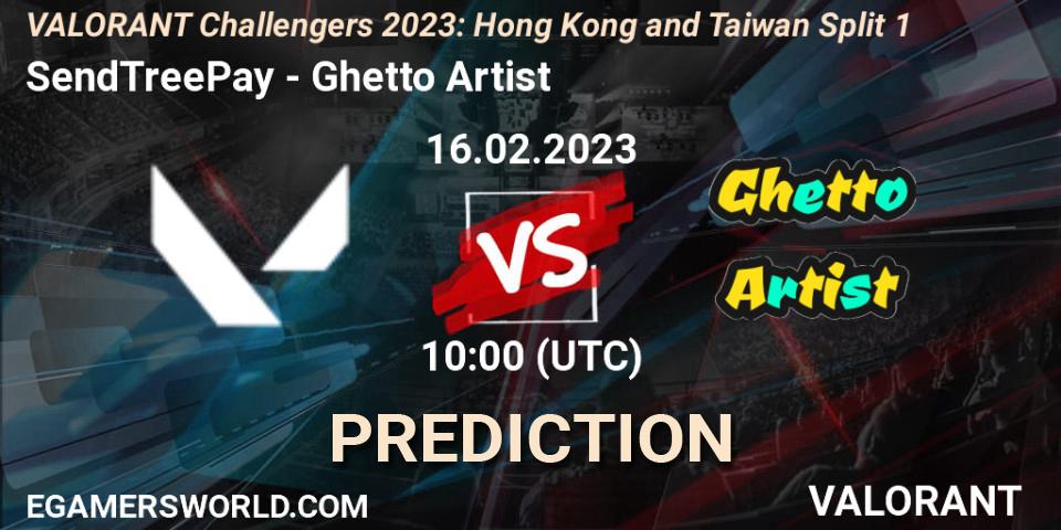 Prognose für das Spiel SendTreePay VS Ghetto Artist. 16.02.2023 at 10:00. VALORANT - VALORANT Challengers 2023: Hong Kong and Taiwan Split 1