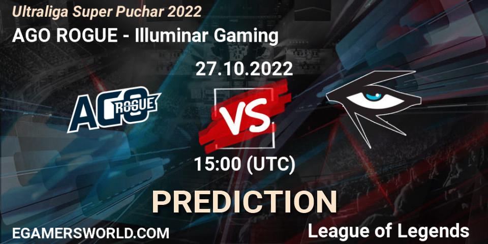 Prognose für das Spiel AGO ROGUE VS Illuminar Gaming. 27.10.2022 at 18:00. LoL - Ultraliga Super Puchar 2022