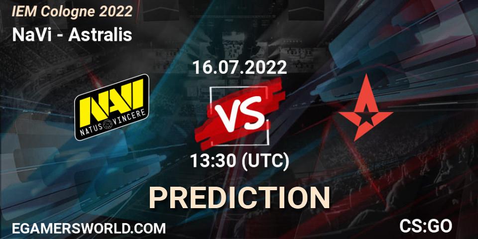 Prognose für das Spiel NaVi VS Astralis. 16.07.22. CS2 (CS:GO) - IEM Cologne 2022