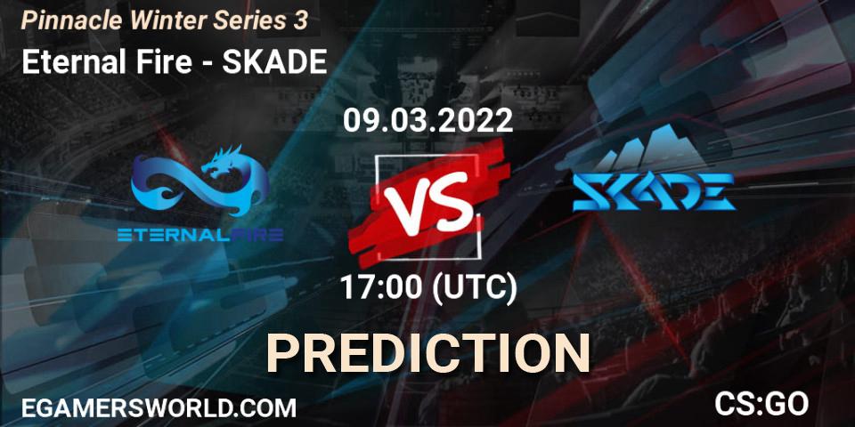 Prognose für das Spiel Eternal Fire VS SKADE. 09.03.2022 at 14:40. Counter-Strike (CS2) - Pinnacle Winter Series 3