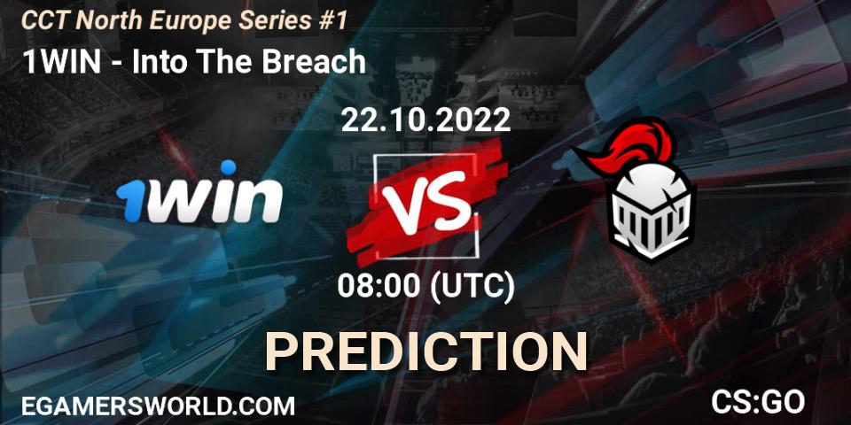 Prognose für das Spiel 1WIN VS Into The Breach. 22.10.2022 at 08:00. Counter-Strike (CS2) - CCT North Europe Series #1