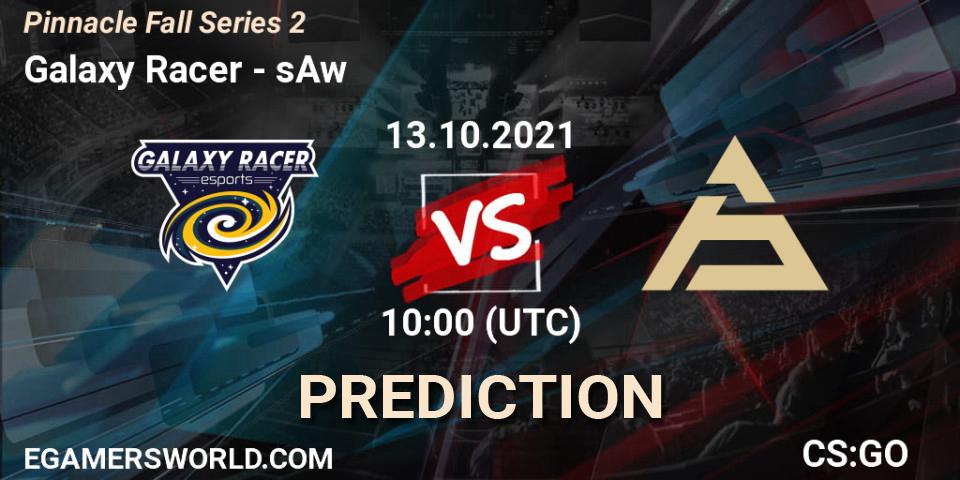 Prognose für das Spiel Galaxy Racer VS sAw. 13.10.21. CS2 (CS:GO) - Pinnacle Fall Series #2
