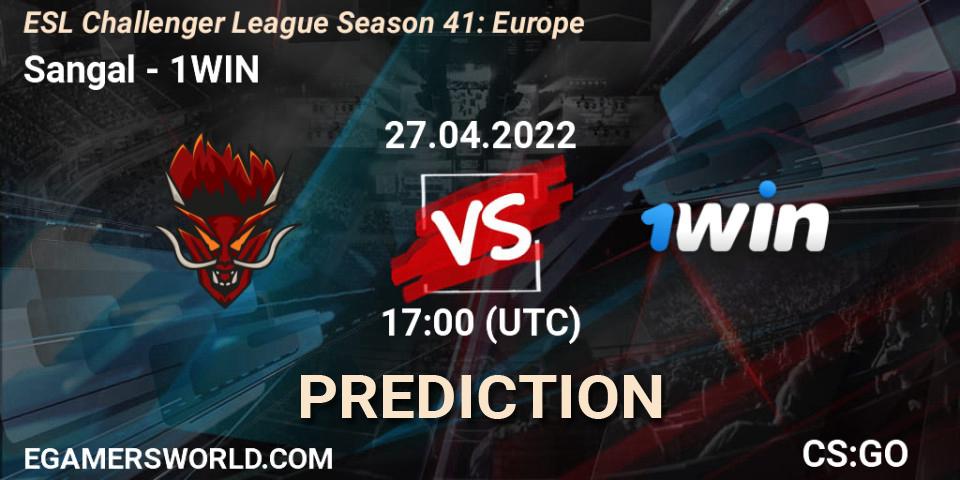 Prognose für das Spiel Sangal VS 1WIN. 27.04.2022 at 17:00. Counter-Strike (CS2) - ESL Challenger League Season 41: Europe