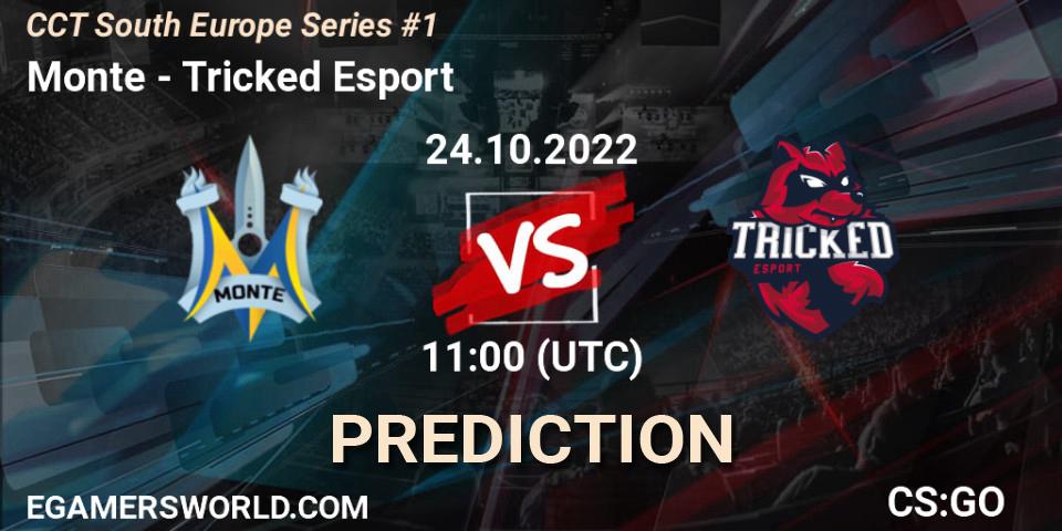 Prognose für das Spiel Monte VS Tricked Esport. 24.10.22. CS2 (CS:GO) - CCT South Europe Series #1