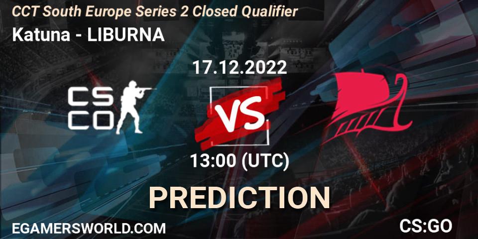 Prognose für das Spiel Katuna VS LIBURNA. 17.12.22. CS2 (CS:GO) - CCT South Europe Series 2 Closed Qualifier