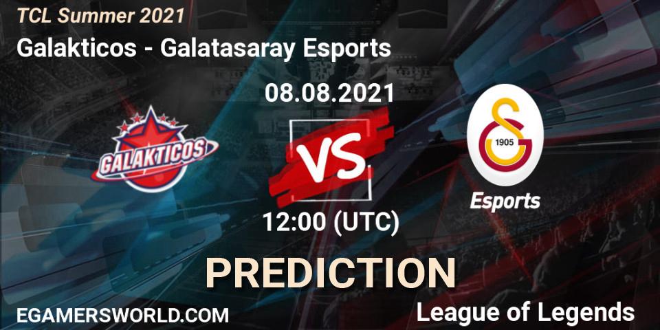 Prognose für das Spiel Galakticos VS Galatasaray Esports. 08.08.21. LoL - TCL Summer 2021