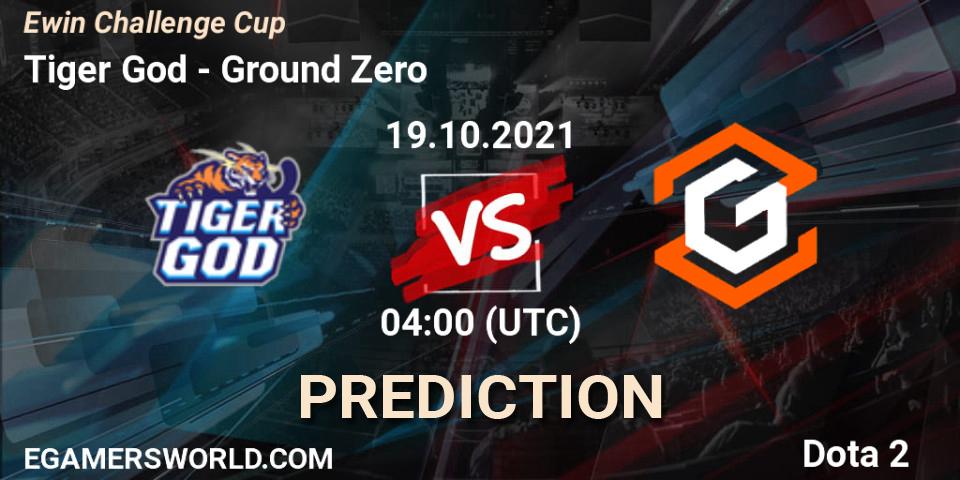 Prognose für das Spiel Tiger God VS Ground Zero. 19.10.21. Dota 2 - Ewin Challenge Cup