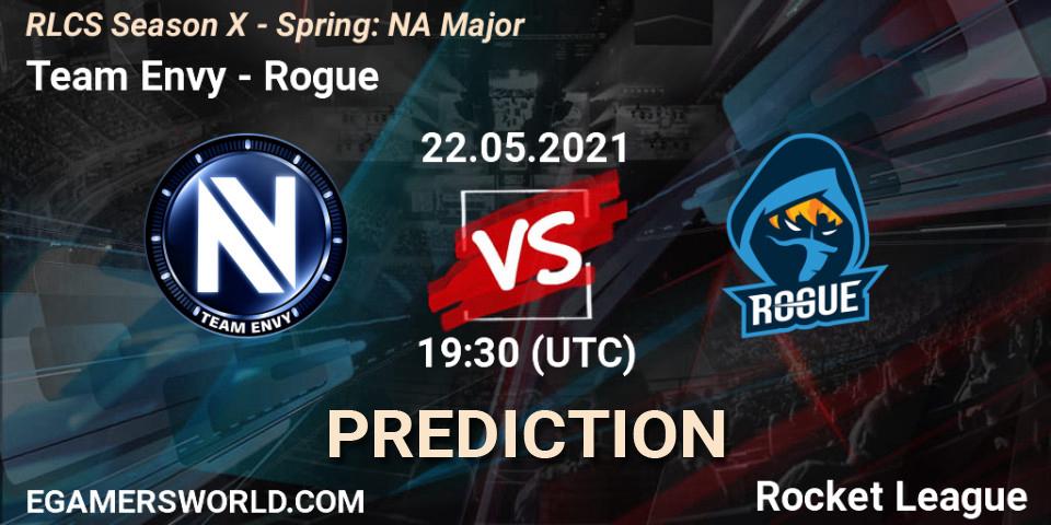 Prognose für das Spiel Team Envy VS Rogue. 22.05.2021 at 19:30. Rocket League - RLCS Season X - Spring: NA Major